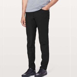 Lululemon ABC Slim *Warpstreme. Black. 27" Inseam. Men Size 32.